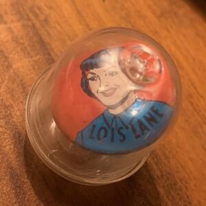 Vintage 1960s Superman Pin Lois Lane Superhero‎ DC Comic Buttons Pin NOS Mint